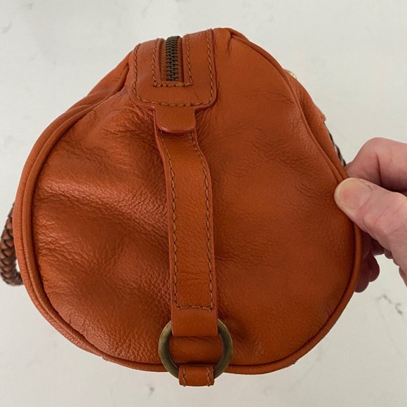 NEW Nuovedive Italian Leather Handbag with Braided Leather Handles - Picture 6 of 16